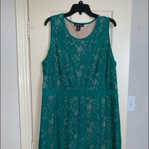 Green Lace Maxi Dress